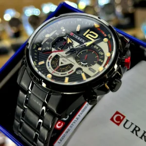 RELOJ CURREN 8395 + GAFAS WAYFARER NEGRA