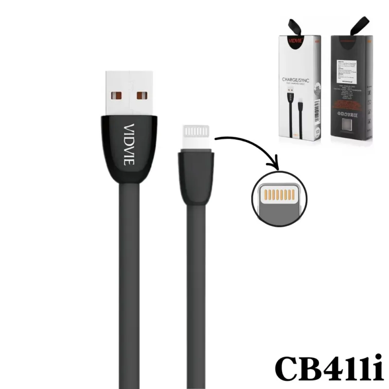 Cable Vidvie Usb Lightning Iphone 2.1A - imagem 1