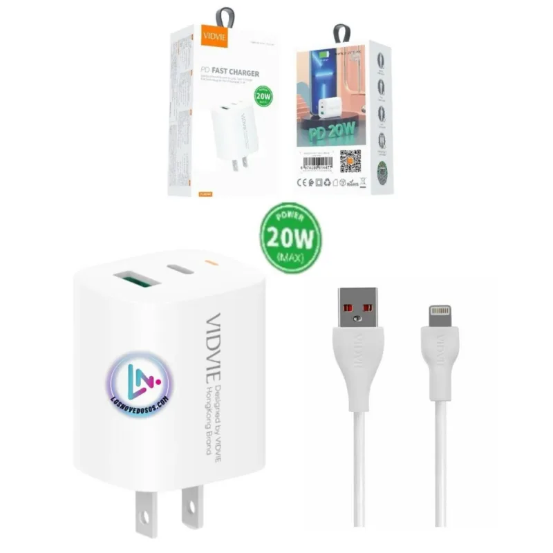 Cargador VIDVIE IPHONE 20W plm348 - imagem 1