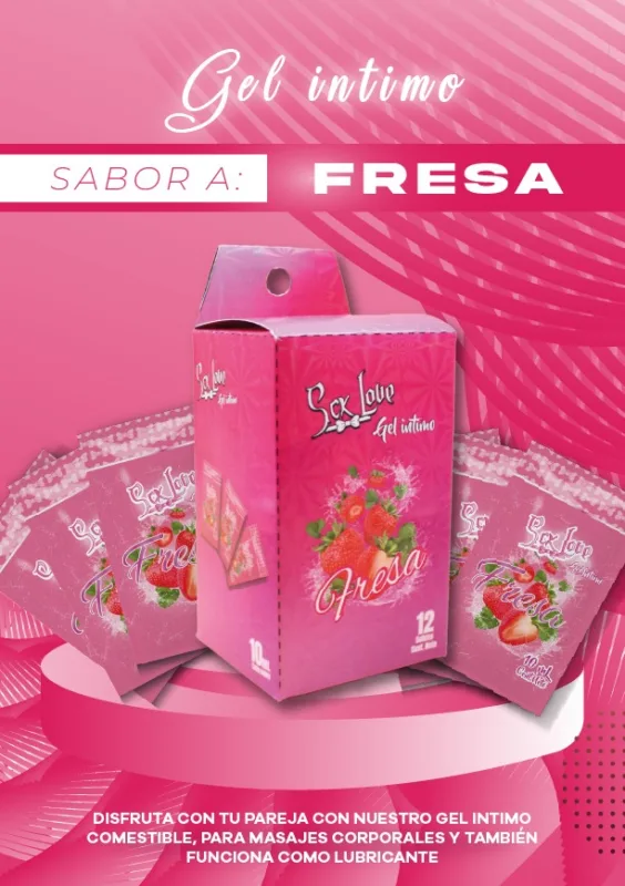 Lubricante Sachets Fresa - imagem 2