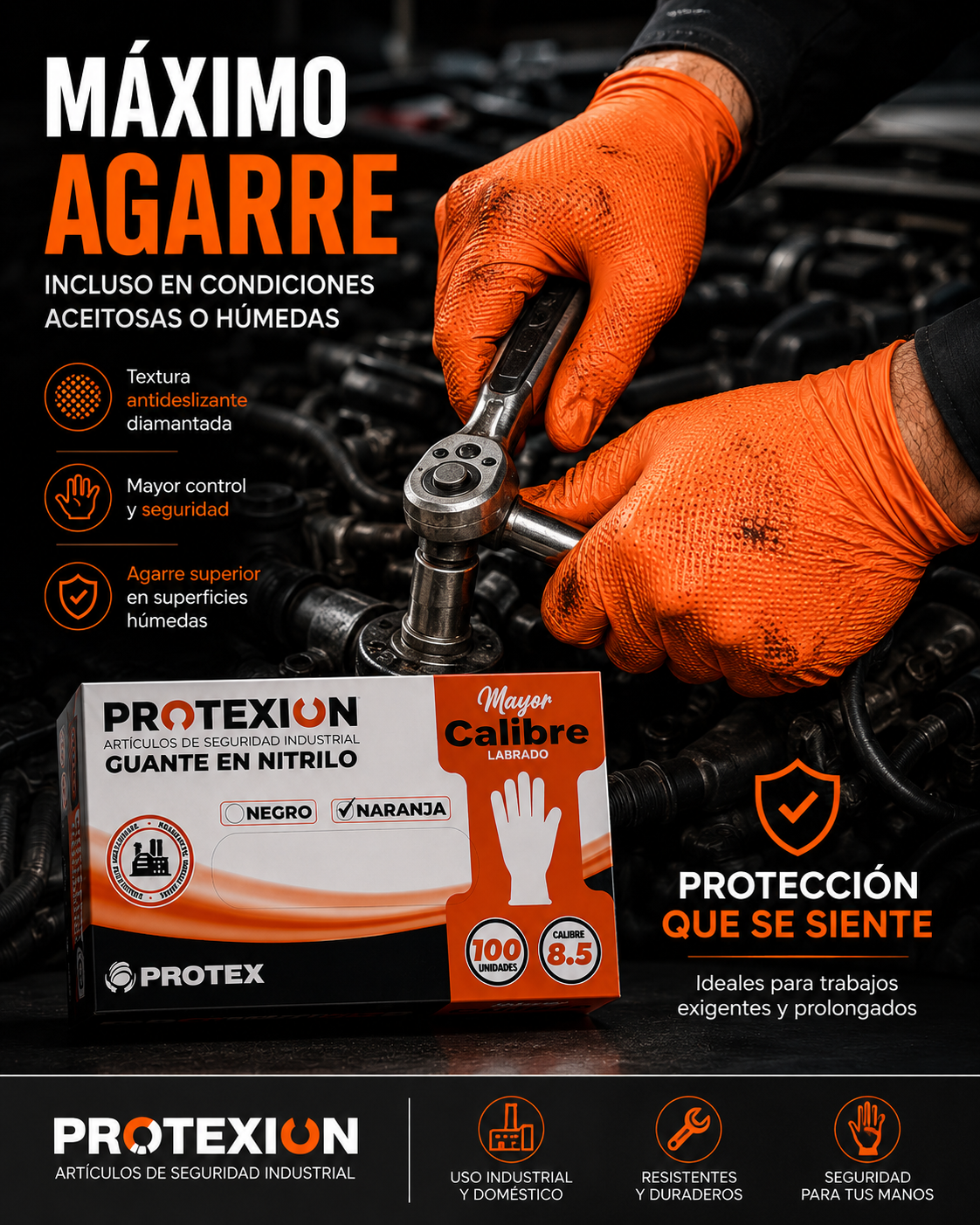 Guante de nitrilo 100%